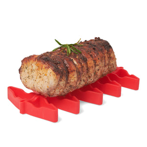 Cuisipro Silicone Dual Roasting Rack, Red
