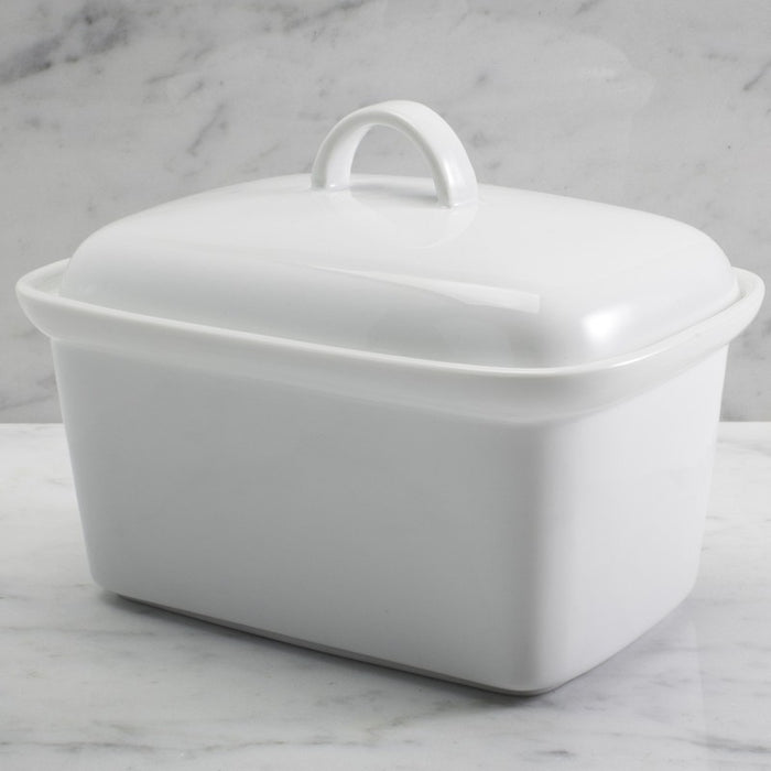 BIA Ceramic Covered Butter Box - White