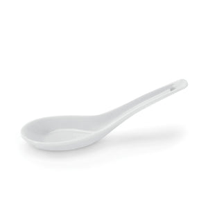 BIA Ceramic Lotus Soup Spoon - White