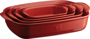 Emile Henry Rectangular Oven Dishes (Multiple Sizes)- Grand Cru (Red)