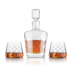 Final Touch Lead-Free Crystal Whiskey Decanter Set