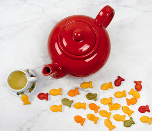 RSVP Small Classic Teapot, Red