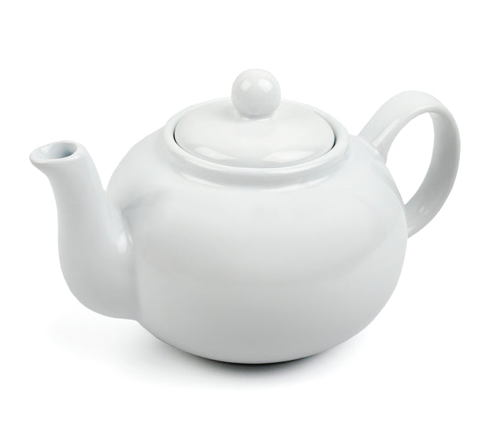 RSVP Small Classic Teapot, White