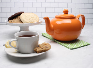 RSVP Classic Teapot, Orange