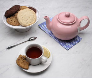 RSVP Classic Teapot, Pink