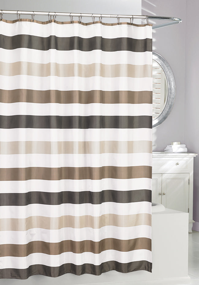 Fabric Shower Curtain- Cabana