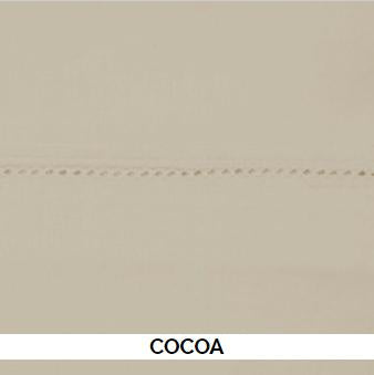 Daniadown Egyptian Cotton Flat Sheets - Cocoa