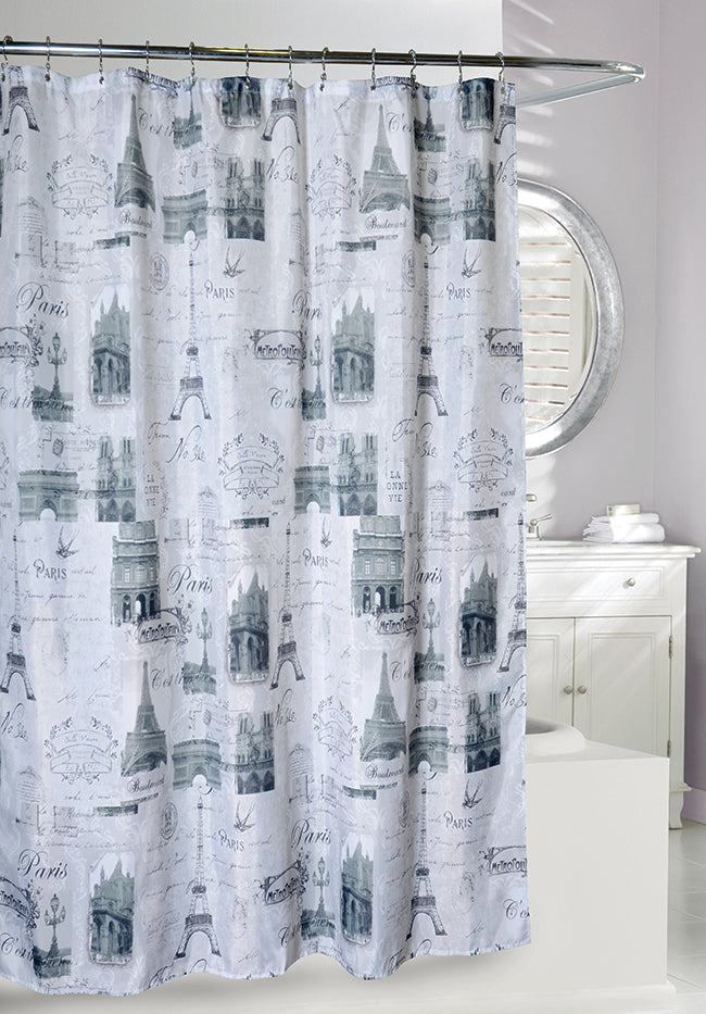 Fabric Shower Curtain - Eiffel