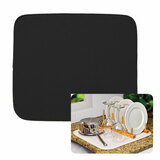 Extra Large Microfiber Dish Drying Mat, Black