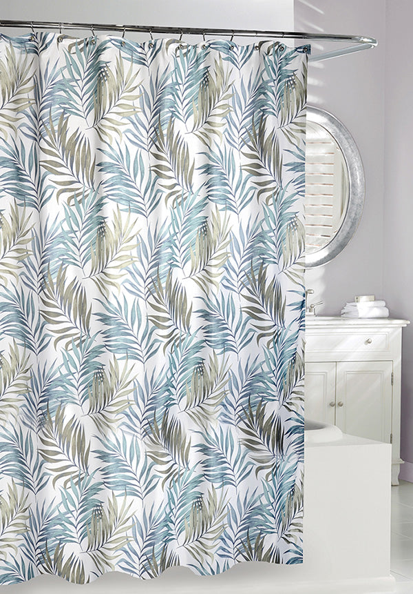 Fabric Shower Curtain- Key Largo