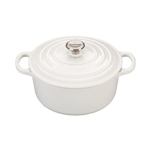 Le Creuset Round French Ovens - White (Multiple Sizes)
