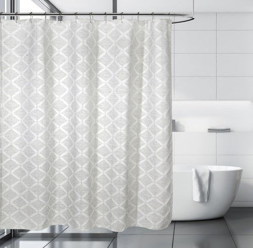 Fabric Shower Curtain - Linden Jacquard