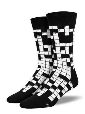 Men's Socks "Sunday Crossword"