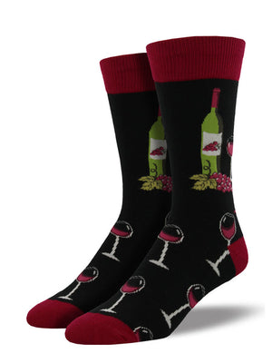 Men's Socks "Wine Scene"