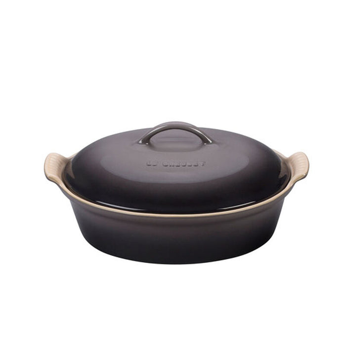 Le Creuset Oval Dish with Lid (Multiple Sizes)- Oyster