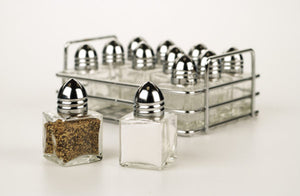 RSVP Mini Salt & Pepper Set with Rack
