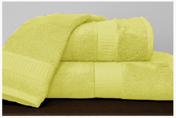 Alamode Bamboo Cotton Towels - Butter Yellow