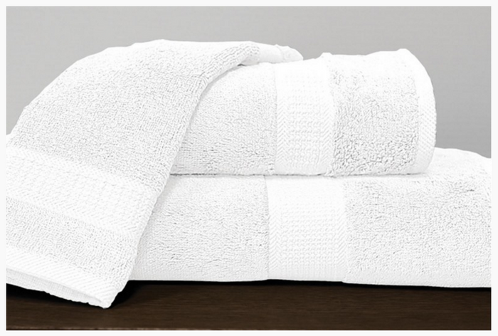 Alamode Bamboo Cotton Towels - White
