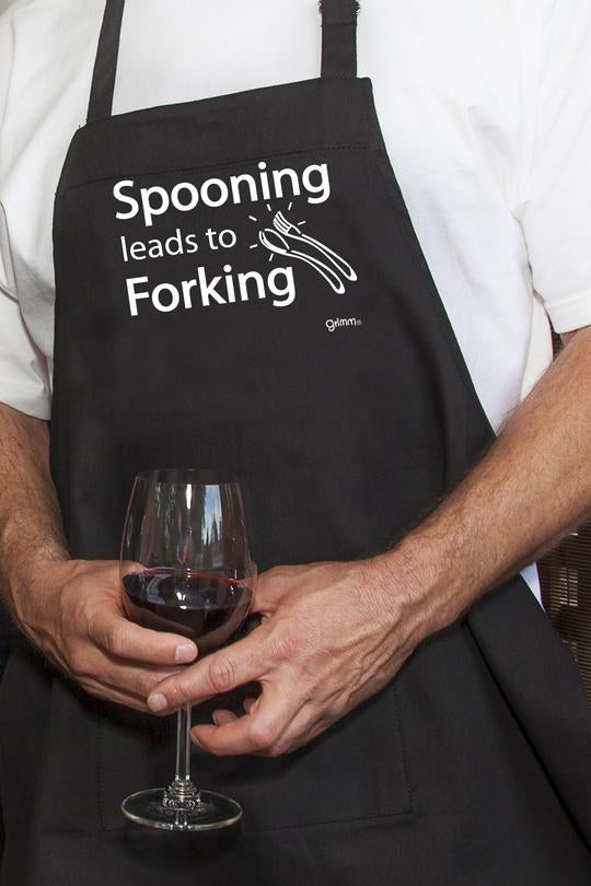 Fun Apron - Spooning Leads to Forking