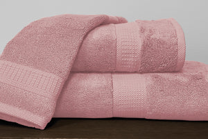 Alamode Bamboo Cotton Towels - Pink