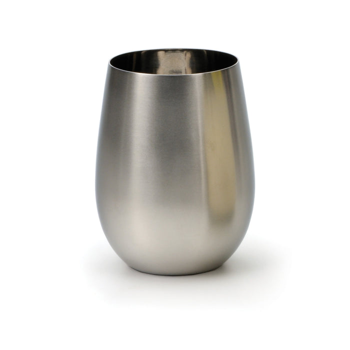 RSVP Stainless Steel Stemless Wine Glass