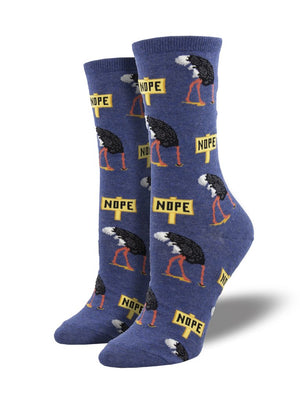 Women's Socks "Nope Blue"