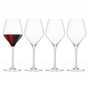 Final Touch Lead-Free Crystal Red Wine Glasses Set of 4