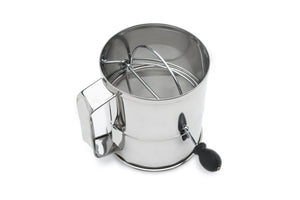 Stainless Steel Hand Crank Sifters (Multiple Sizes)