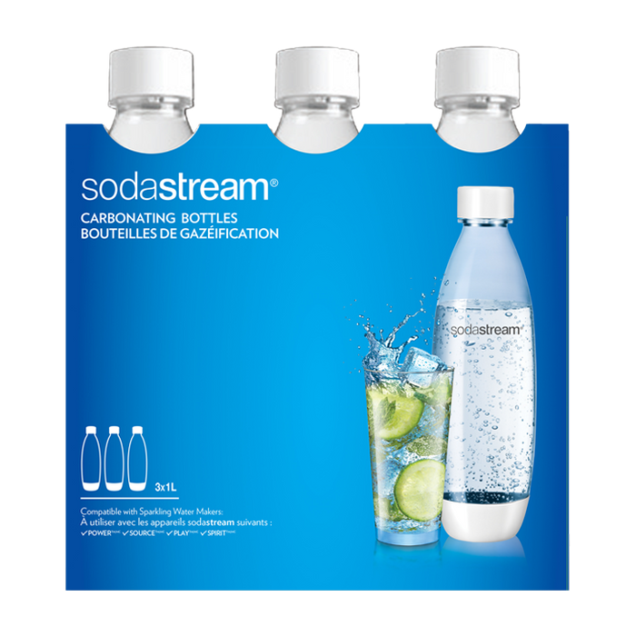 Sodastream 1L Bottle Set 3 - White