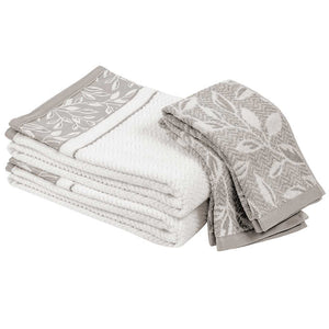 Flora Towel Set- Grey