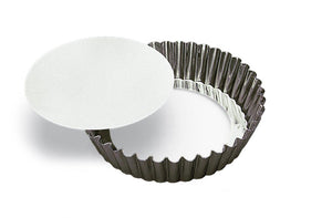 High Rimmed Round Quiche Pan with Removable Bottom