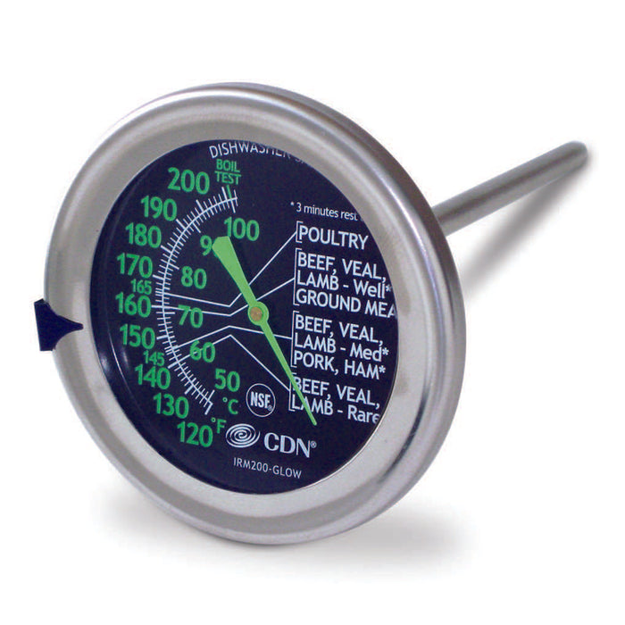CDN Ovenproof Meat Thermometer Large Dial Glow
