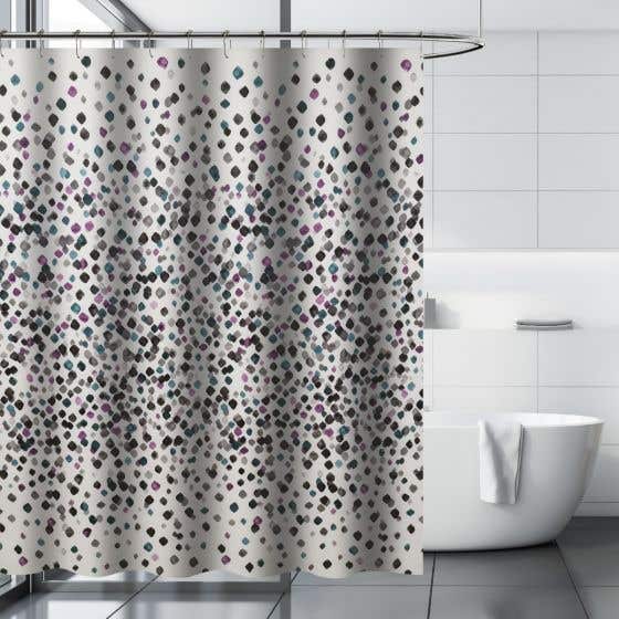 Fabric Shower Curtain -Purple Rain