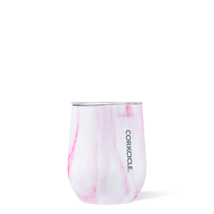 Corkcicle Stemless Wine - Pink Marble