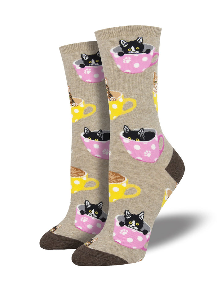 Women's Socks "Cat-Feinated"