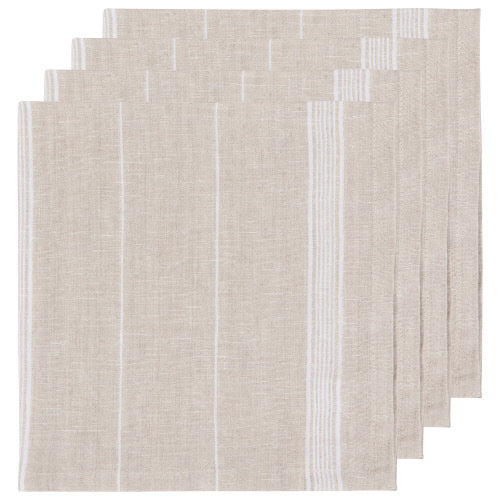 Linen Cloth Napkin Set - Linen White