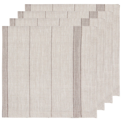 Linen Cloth Napkin Set- Linen Shadow
