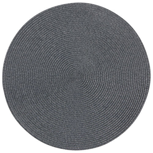 Disko Round Placemat - Charcoal