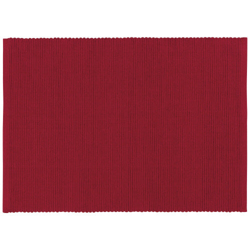 Spectrum Rectangular Cotton Placemat - Carmine