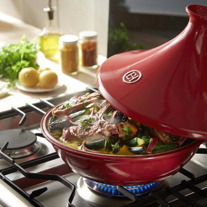 Emile Henry Flame Tagine (Multiple Sizes)- Grand Cru (Red)